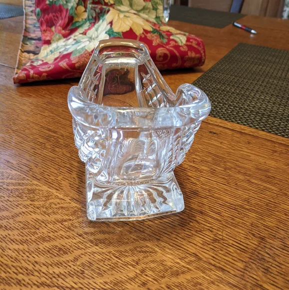 Beautiful Mercari vintage clear Crystal glass Santa sled - Picture 4 of 7